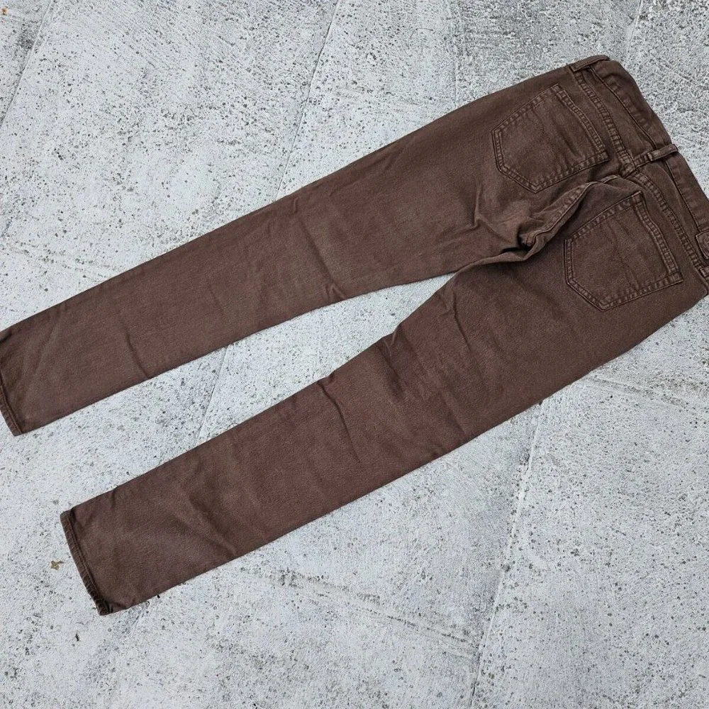 Ralph Lauren Sport Women Jeans Brown Cotton Denim Slim Jeans Size 28 - Picture 8 of 9